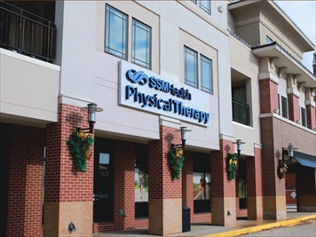 Outside front of building