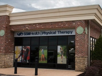 Outside front of building