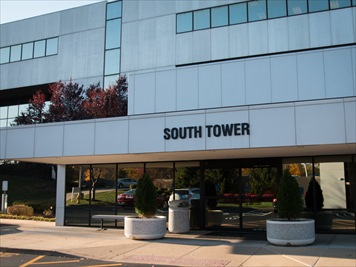 Outside front of building