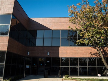 Outside front of building