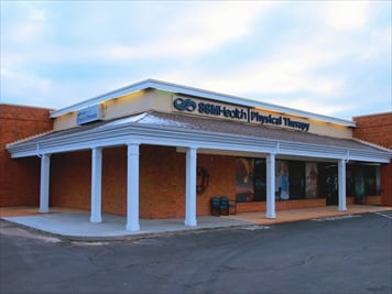 Outside front of building