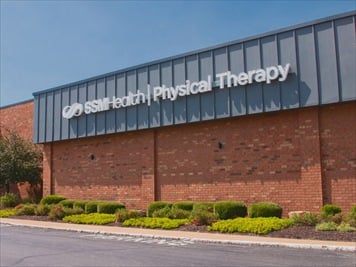 Outside front of building