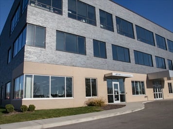Outside front of building